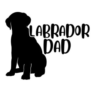 Labrador dad svg cut files