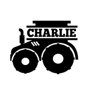 Tractor monogram svg cut files