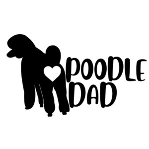 Poodle dad svg cut files