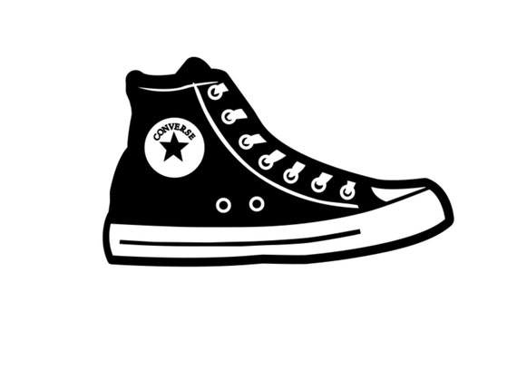 Converse Svg Png Converse Cut File Sneakers Svg Sneakers Cut | Etsy Israel