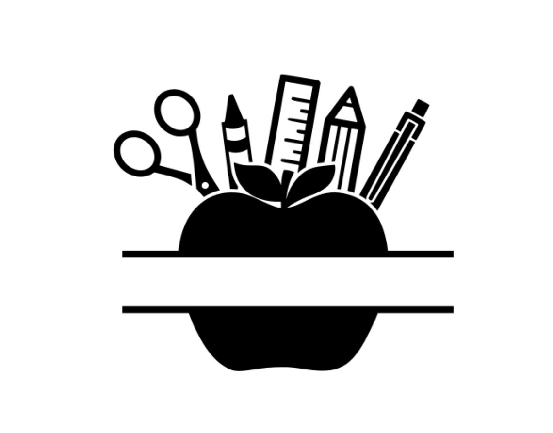 Teacher Monogram Svg Cut Files - Etsy