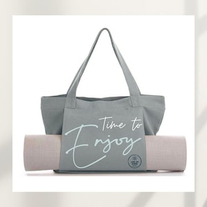 Personalisierte Yogamattentasche, Stilvolle Yoga Tasche, Tasche für Yoga, Tasche aus Baumwolle, Yoga Tasche personalisierbar, Pilates Tasche