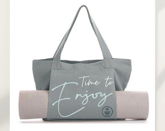 Personalized yoga mat bag, stylish yoga bag, bag for yoga, cotton bag, personalized yoga bag, pilates bag