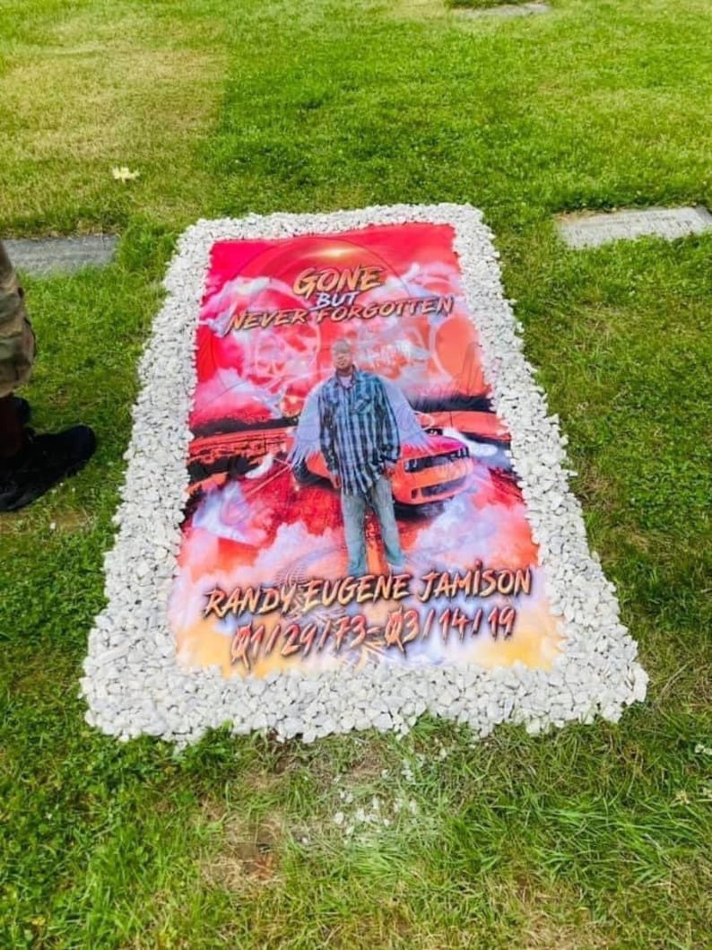 Custom Grave Blankets Etsy