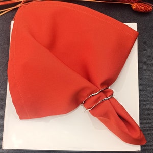 4-Pack Orange Cloth Napkins,Orange Color Table Decor,Napkin Set of 4, 8, 12, 20,Napkins For Parties,Restaurant and Wedding,Daily Use Napkins