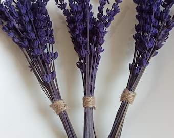 10 Mini Lavender Bunch,Dried Lavender Bouquet,Lavender Table Decor,Lavender For Wedding,Lavender Bundle,Dried Flowers,Lavender Wedding Favor