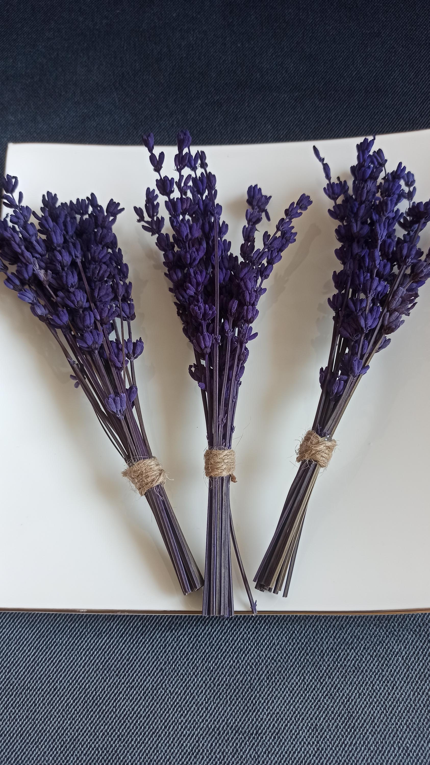 Gedroogde Lavendel Bos, Gedroogde Bloem Lavendel Blauw 38-40cm 90g