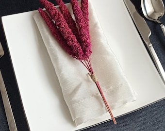 Ramo de 10 flores secas rosas, ramo pequeño de flores, decoración de mesa rosa, decoración de boda con flores rosas, adorno de mesa para despedida de soltera, flores secas para fiesta.