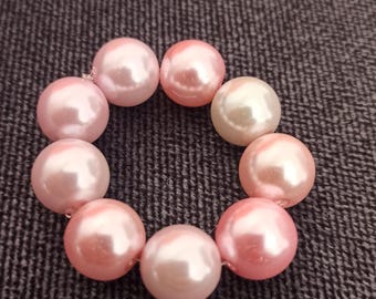 Anillo para servilletas rosa rubor, decoración de mesa rosa suave, centro de mesa rosa para bodas, fiesta de revelación de género, decoración de cumpleaños para niña, decoración de mesa de cóctel