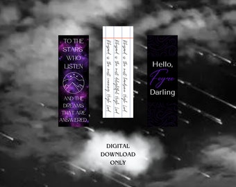 ACOTAR Bookmark Set | A Court Of Thorns And Roses (Digital Download)