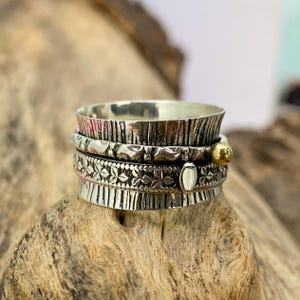 Tree Leaf Spinner Ring 925 Sterling Silver Spinner Ring, Beautiful ring, Anxiety Ring, Stress Remover Ring, Women Meditation Ring, Gift Ring