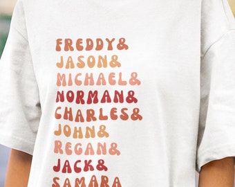 Horror Movie Shirt, Scary Movie Shirt, Horror Movie Lover Shirt, Horror Movie Characters