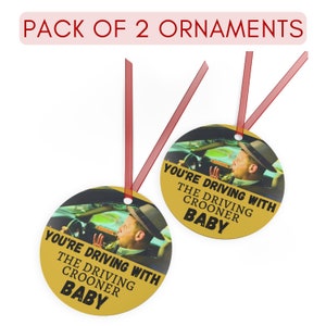 Tim Robinson ornament 2-PACK, Driving Crooner Ornaments 2 PACK, I Think you should leave ornaments Pack, Driving Crooner Gift