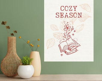 Fall Wall Art, Autumn Wall Art, Cozy Art, Fall Leaves Poster
