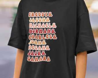 Horror Movie Shirt, Scary Movie Shirt, Horror Movie Lover Shirt, Horror Movie Characters