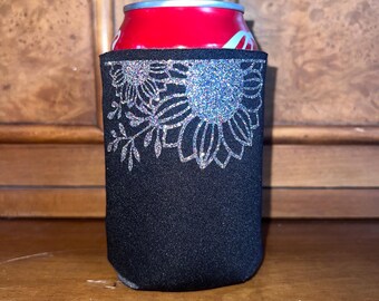 Sunflower Drink Koozie: Customizable Colors