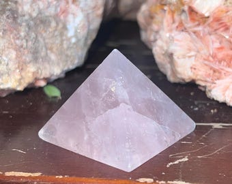 Natural Gemstone Crystal Pyramid – 1.5 Inch, Polished Energy Amplifier