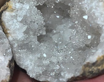Sparkling Crystal Geode | Large 13 oz Specimen, Earthy Decor