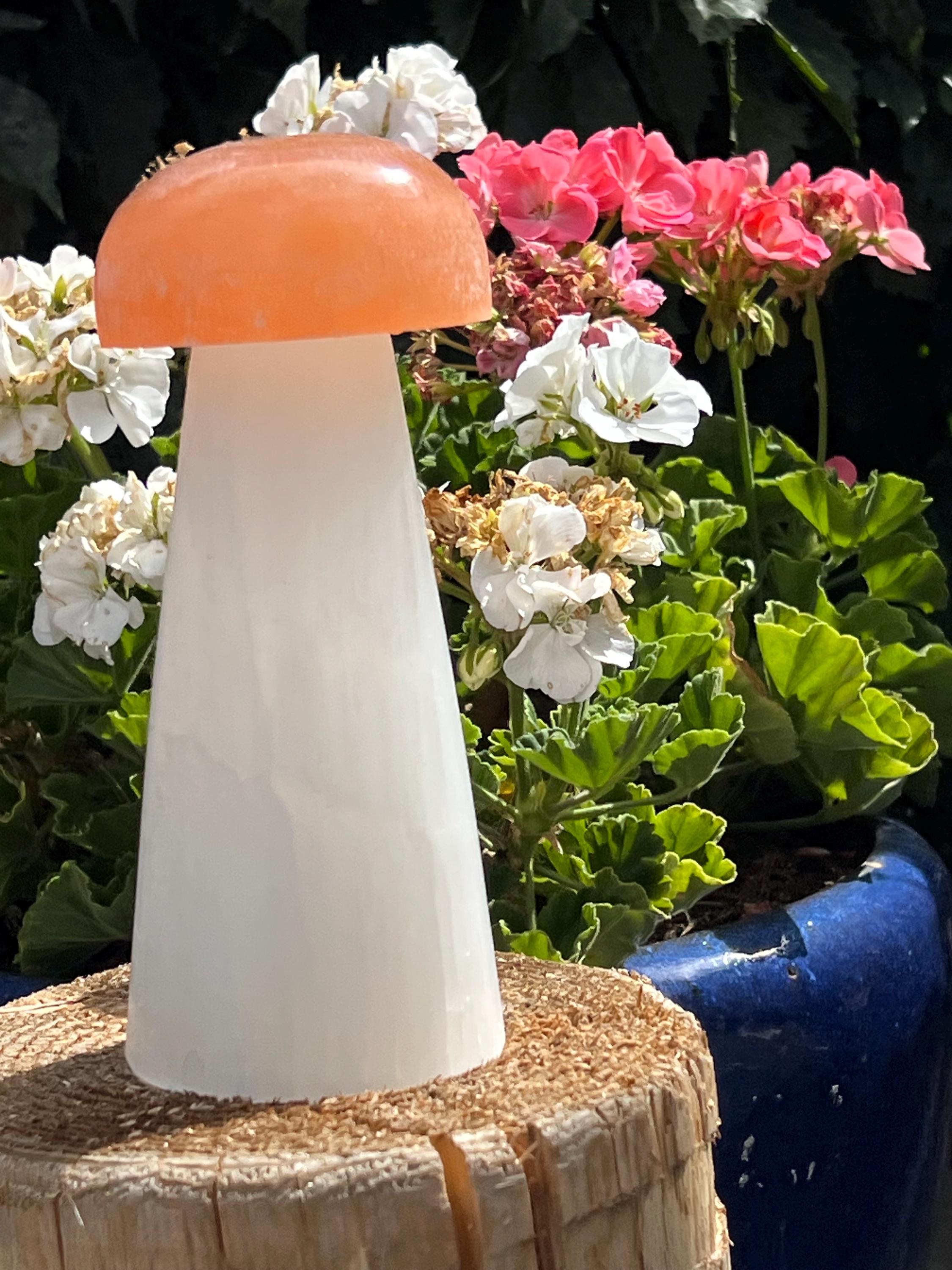 セレナイト】マッシュルーム ライトスタンド付 MUSHROOM LIGHT