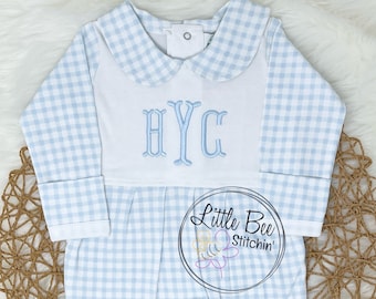 Baby Boy Coming Home outfit | Baby Boy Church outfit | Newborn Outfit | Baby Gift | Blue and White Baby Boy outfit