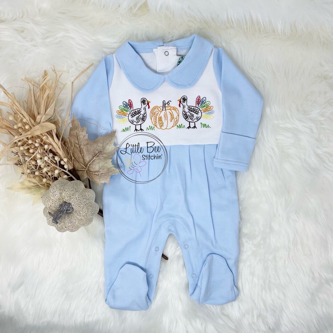 Baby Boy Thanksgiving Outfit Baby Boy Fall Outfit Turkey, Pumpkin Baby