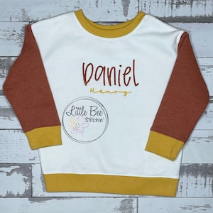 Personalized Kids Sweatshirt | Embroidered Boys Sweatshirt | Custom Sweatshirt | Sweatshirt with Name | Boys Sweatshirt | Toddler Sweatshirt