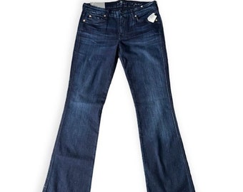 7 For All Mankind ''A'' Pocket wide and flare leg Casual Blue Denim Jeans. 30