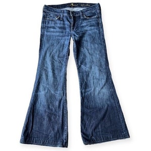 PURPLE BELL BOTTOMS High Waist 1960s 70s Flare Jeans Pants