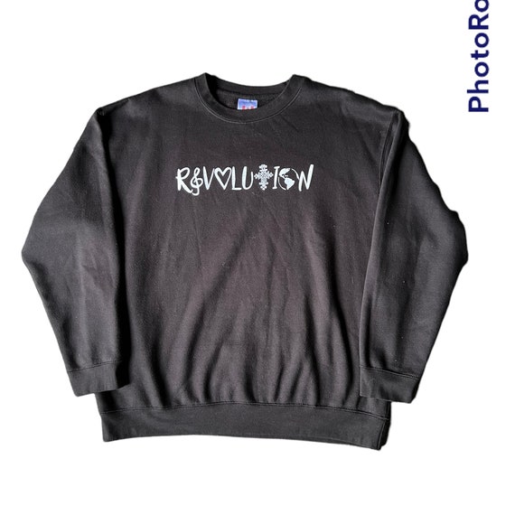 Revolution black sweatshirt-Oversized- Crewneck S… - image 3