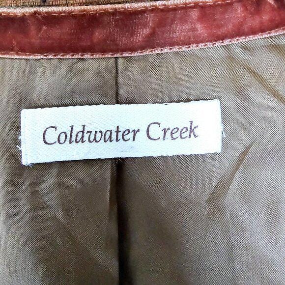 Veste Blazer Femme Coldwater Creek Petite Taille M Laine Gris/noir - Manches 3/4, Occasion Excellent état