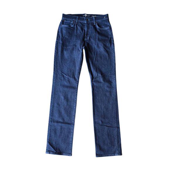 Jeans Seven For All Mankind Taille 20 - Design Pailleté Sur Poche Et Devant De Jambe - Occasion Très Bon état