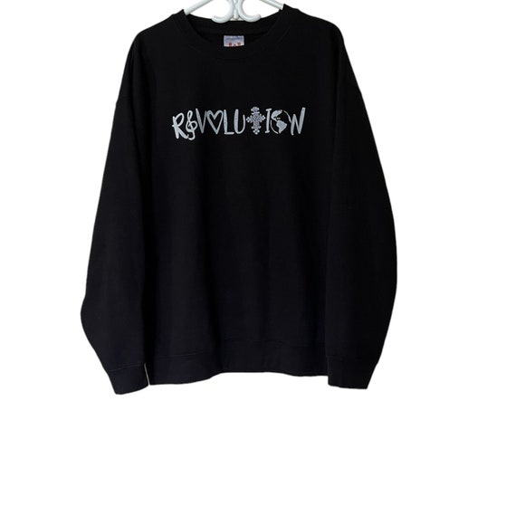 Revolution black sweatshirt-Oversized- Crewneck S… - image 1