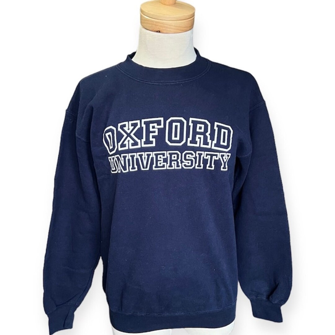 Sweat à Capuche Gildan Oxford University Bleu Marine Taille M - Occasion Très Bon état - Coupe Mixte
