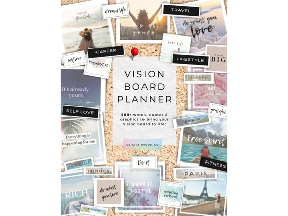 Vision Board Printables -  👑 Printable (+  Digital) Vision Board Kits! Bundles available for Kids, Adults (The 2023-2024  Vision Board Kit is now available!) plus themed ones from Weddings, to  Travel