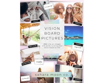 Imprimables Vision Board | Kit de tableau de bord visuel | Images de Vision Board, Agenda Board Vision, Vision Boards 2024, Soirée Vision Board, Tableau d'ambiance