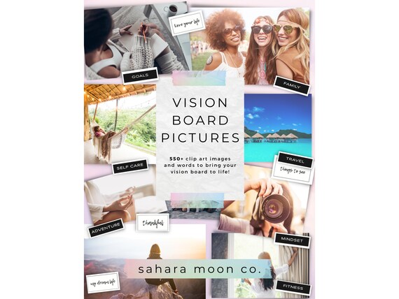 Vision Board Printables Vision Board Planner Vision Board Kit, Vision Board  2023, Vision Board Words, 2022, Vision Board Cards 