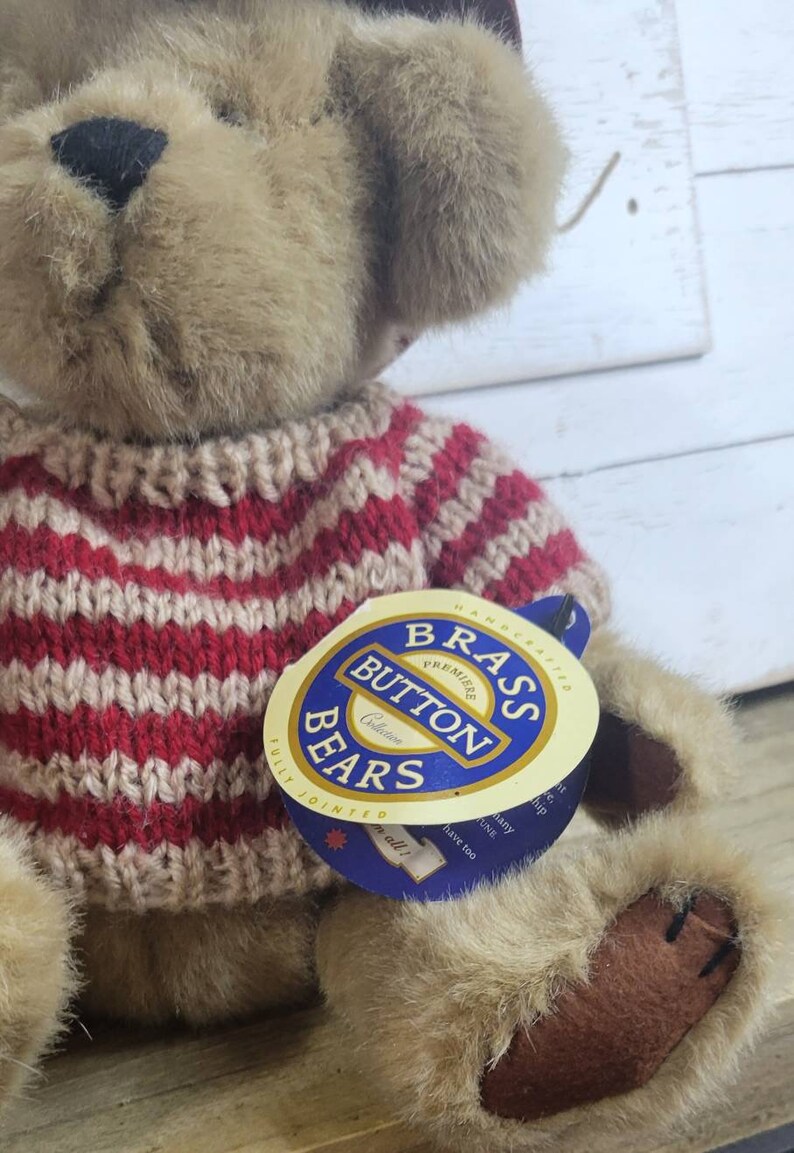 Brass Button Collectible Bears Cody the Friendship Bear. Etsy