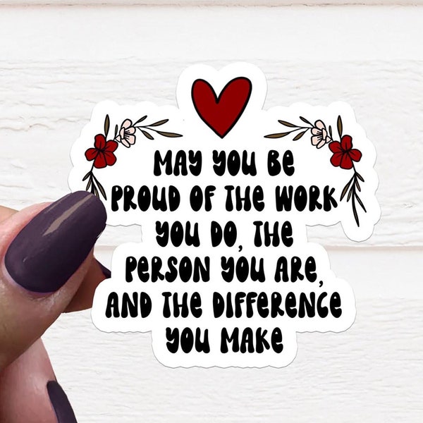 Social Worker Gift, Mental Health Sticker, Therapist Gift, Water Bottle Sticker, Empowerment Sticker, Work Motivational Sticker, Co Worker