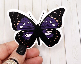 Purple Butterfly Sticker, Butterfly Sticker, Insect Stickers, Vinyl Holographic Sticker, Trendy Cute Stickers, Purple Aesthetic