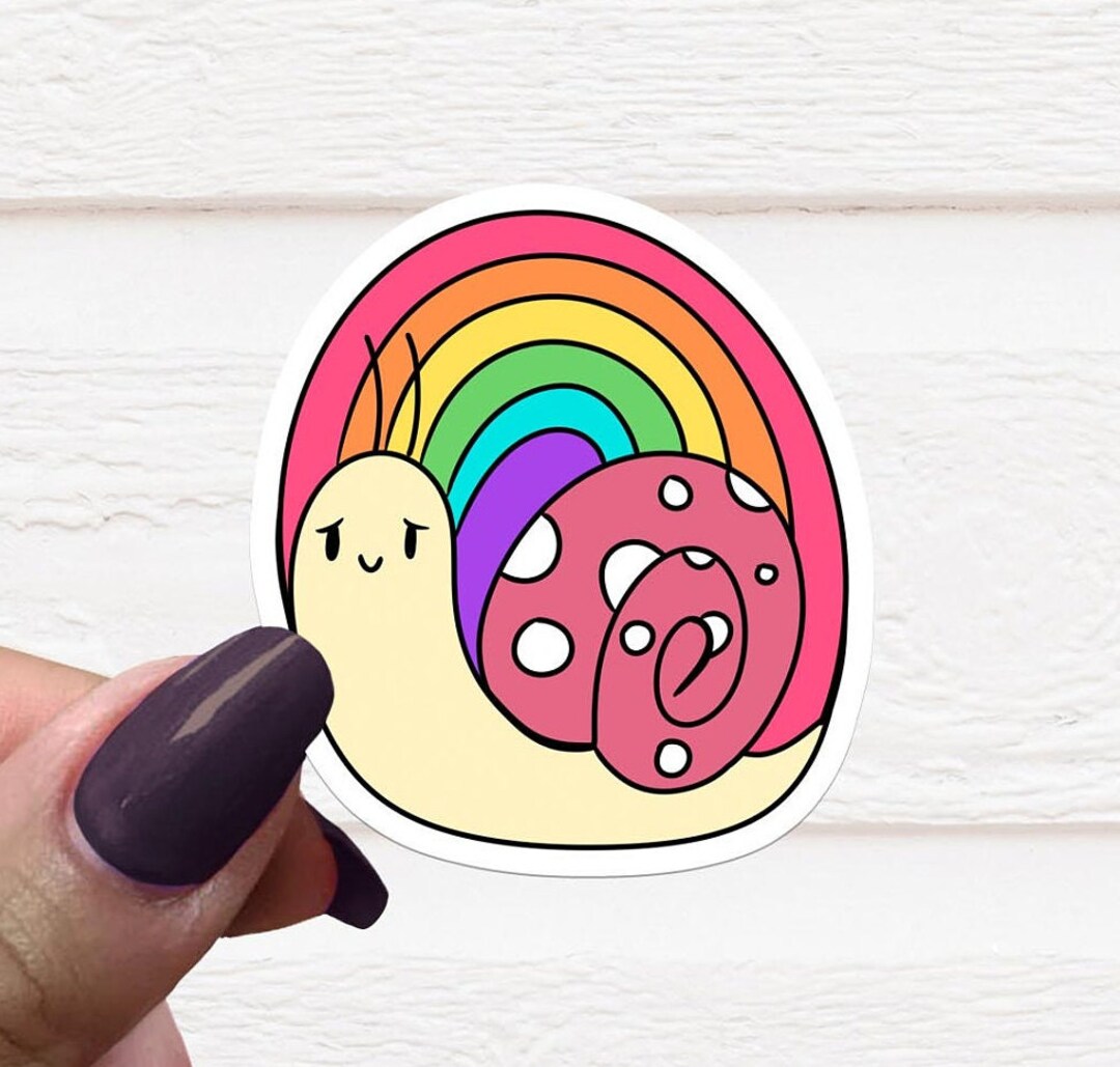 Snail Waterproof Sticker, Deco Stickers, Creative Journaling, Vinyl ...