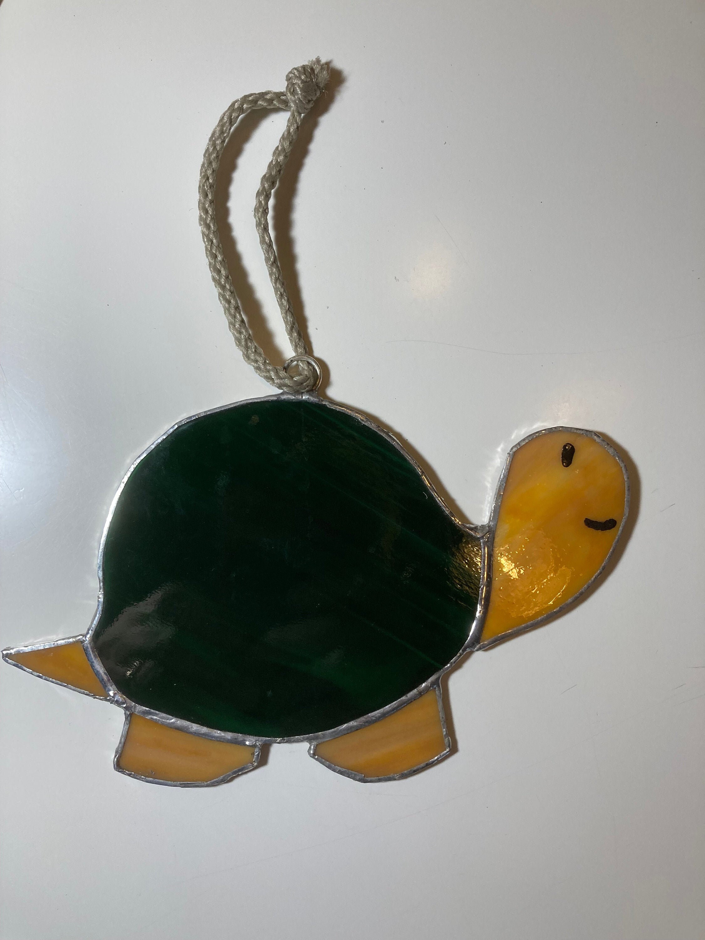 Stained Glass Turtle. Suncatcher Etsy