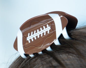 Sporty Hair Claws Clips | Football & Basketball Themes