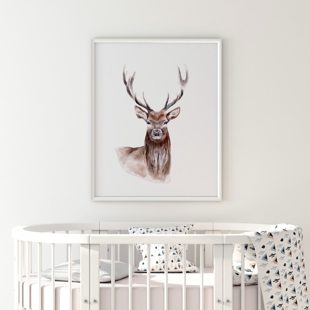 Deer Art, Deer Wall Decor, Deer Wall Art, Buck Wall Art, Deer Wall