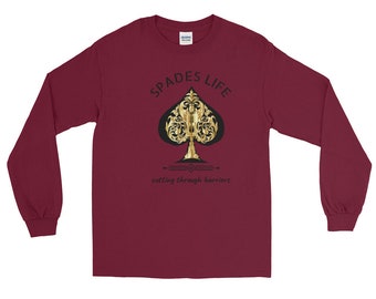 Spades Life - Cutting Through Barriers - Men’s Long Sleeve Shirt