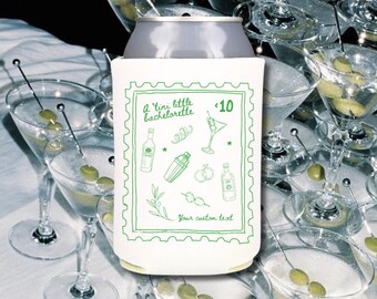 Custom Martini Bachelorette Party Can Coolers: 'Tini Little Celebration