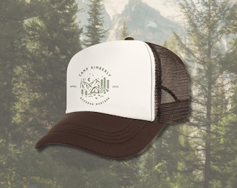 Custom Camp Bachelorette Trucker Hat: Mountain Bach Party Merch