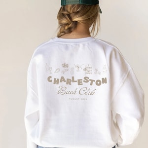 Charleston Crew Neck - Charleston Crew Necks - Charleston Trip- Charleston Bach Favors - Charleston Bridal Party -Charleston Bach Club