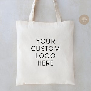 Custom Logo Tote Bags - Custom Business Bags - Business Logo Bags - Custom wedding logo bags - Custom Drawstring Bag - Logo Tote Bag