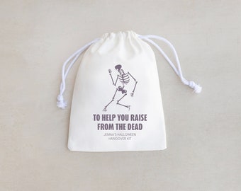 Spooky Halloween Hangover Kit Bag: Party Favor