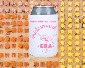 Custom Bachelorette Can Cooler: Era Themed Drink Holder